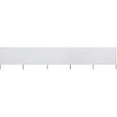 vidaXL Windscherm 5-panelen 600x160 cm stof zandwit