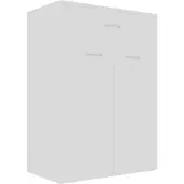 vidaXL Schoenenkast 60x35x84 cm bewerkt hout wit