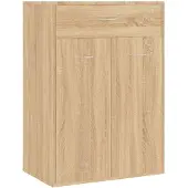vidaXL Schoenenkast 60x35x84 cm bewerkt hout sonoma eikenkleurig