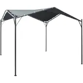 vidaXL Prieel 3x3 m staal antraciet