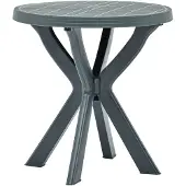 vidaXL Bistrotafel Ø70 cm kunststof groen