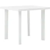 vidaXL Tuintafel 80x75x72 cm kunststof wit