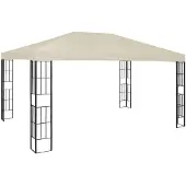 vidaXL Prieel 3x4 m crème