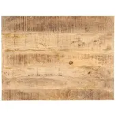 vidaXL Tafelblad 25-27 mm 90x70 cm massief mangohout