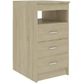 vidaXL Ladekast 40x50x76 cm bewerkt hout sonoma eikenkleurig