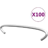 vidaXL Gabionhaken 100 st 10 cm gegalvaniseerd staal