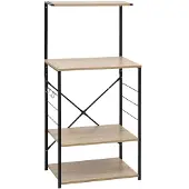 vidaXL Magnetronkast 60x39,6x123 cm bewerkt hout zwart en eikenkleurig