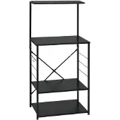 vidaXL Magnetronkast 60x39,6x123 cm bewerkt hout zwart