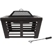 La Hacienda Elda Vuurkorf - L 75 x B 75 x H 55 cm - Staal - Zwart