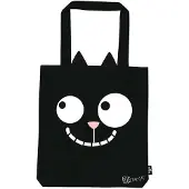 Moses shopper Ed The Cat 42 cm katoen zwart