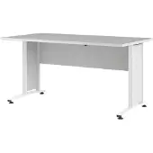 Ebuy24 Prisme bureau breedte 150 cm wit.