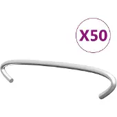 vidaXL Gabionhaken 50 st 10 cm gegalvaniseerd staal