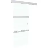 vidaXL Schuifdeur met zachte stops 76x205 cm ESG-glas en aluminium
