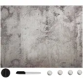 vidaXL Magneetbord wandmontage 80x60 cm glas