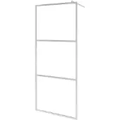 vidaXL Inloopdouchewand transparant 140x195 cm ESG-glas
