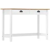 vidaXL Wandtafel Hill 2 lades 110x45x74 cm massief grenenhout