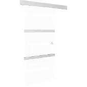 vidaXL Schuifdeur met zachte stops 90x205 cm ESG-glas en aluminium