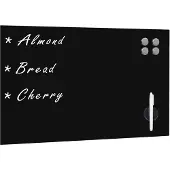 vidaXL Magneetbord wandmontage 50x30 cm glas