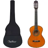 vidaXL Gitaar klassiek beginner kinderen met tas 1/2 34"