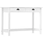 vidaXL Wandtafel Hill 2 lades 110x45x74 cm massief grenenhout