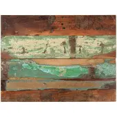 vidaXL Tafelblad rechthoekig 25-27 mm 60x80 cm massief gerecycled hout