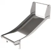 Intergard Glijbaan RVS voor speeltoestellen breed (platformhoogte 200cm)