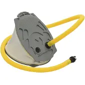 vidaXL Voetpomp 26x18 cm PP en PE grijs en geel