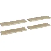 vidaXL Wandschappen zwevend 4 st 90x23,5x3,8 cm MDF eikenkleurig
