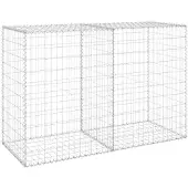 vidaXL Schanskorfmuur met deksels 150x60x100 cm gegalvaniseerd staal