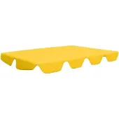 vidaXL Vervangingsluifel voor schommelbank 150/130x105/70 cm geel