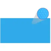 vidaXL Zwembadhoes rechthoekig 1200x600 cm PE blauw