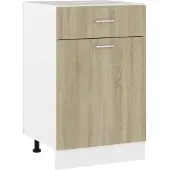 vidaXL Onderkast met lade Lyon 50x46x81,5 cm sonoma eikenkleur