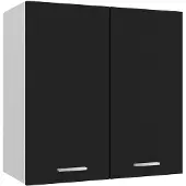 vidaXL Bovenkast Lyon 60x31x60 cm bewerkt hout zwart
