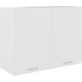 vidaXL Bovenkast Lyon 80x31x60 cm bewerkt hout wit