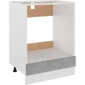 vidaXL Ovenkast Lyon 60x46x81,5 cm bewerkt hout betongrijs