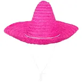 Boland - Sombrero Puebla roze Roze - 49 - Volwassenen - Unisex - Landen