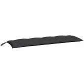 vidaXL Tuinbankkussen 150x50x7 cm oxford stof zwart
