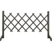 vidaXL Tuinlatwerk 120x60 cm massief vurenhout grijs
