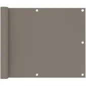 vidaXL Balkonscherm 75x300 cm oxford stof taupe