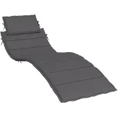 vidaXL Ligbedkussen 186x58x4 cm oxford stof antracietkleurig