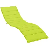 vidaXL Ligbedkussen 200x60x3 cm oxford stof heldergroen
