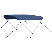 vidaXL Biminitop 2-boogs 180x130x110 cm marineblauw