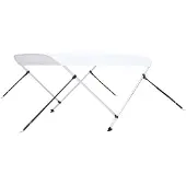 vidaXL Biminitop 2-boogs 180x130x110 cm wit
