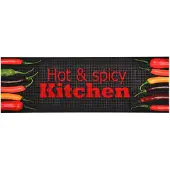 vidaXL Keukenmat wasbaar Hot & Spicy 60x300 cm