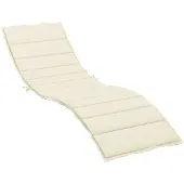 vidaXL Ligbedkussen 200x70x3 cm oxford stof crèmekleurig
