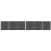 vidaXL Schuttingpanelenset 1045x186 cm HKC zwart