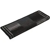 vidaXL Trapmatten zelfklevend 15 st 65x21x4 cm zwart en grijs