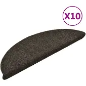 vidaXL Trapmatten Zelfklevend 10 st 56x17x3 cm Antraciet Halfrond