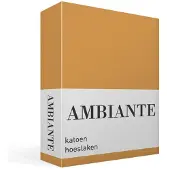 Ambiante - Katoen - Hoeslaken - 200x200 cm - Ochre