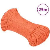 vidaXL Werktouw 8 mm 25 m polypropeen oranje